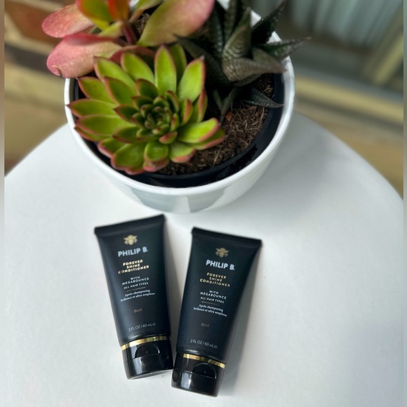 NEW 2 x Philip B Forever Shine Conditioner With MegaBounce 60ML - Picture 4 of 4